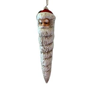 House of Lloyd Christmas Ornament Old Fashioned Santa Icicle Vintage Red White